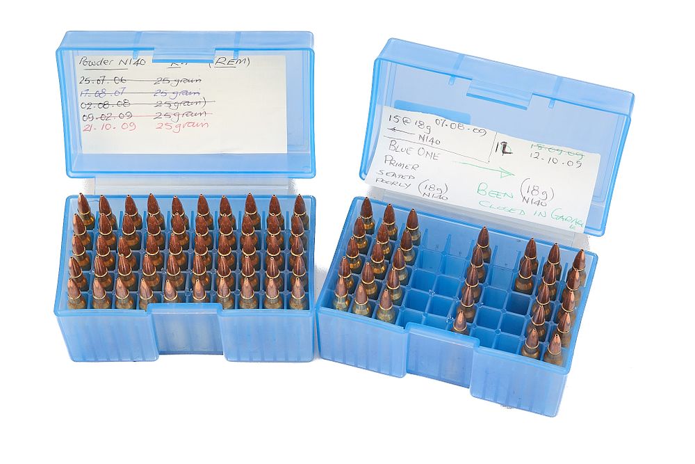Lot 450: .223 HOME LOADS, 82 OF;