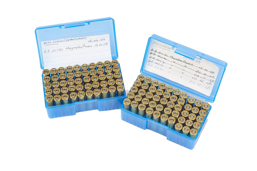 Lot 454: .357 MAGNUM, 85 OF HOME LOADS, 15 OF FIRED BRASS;