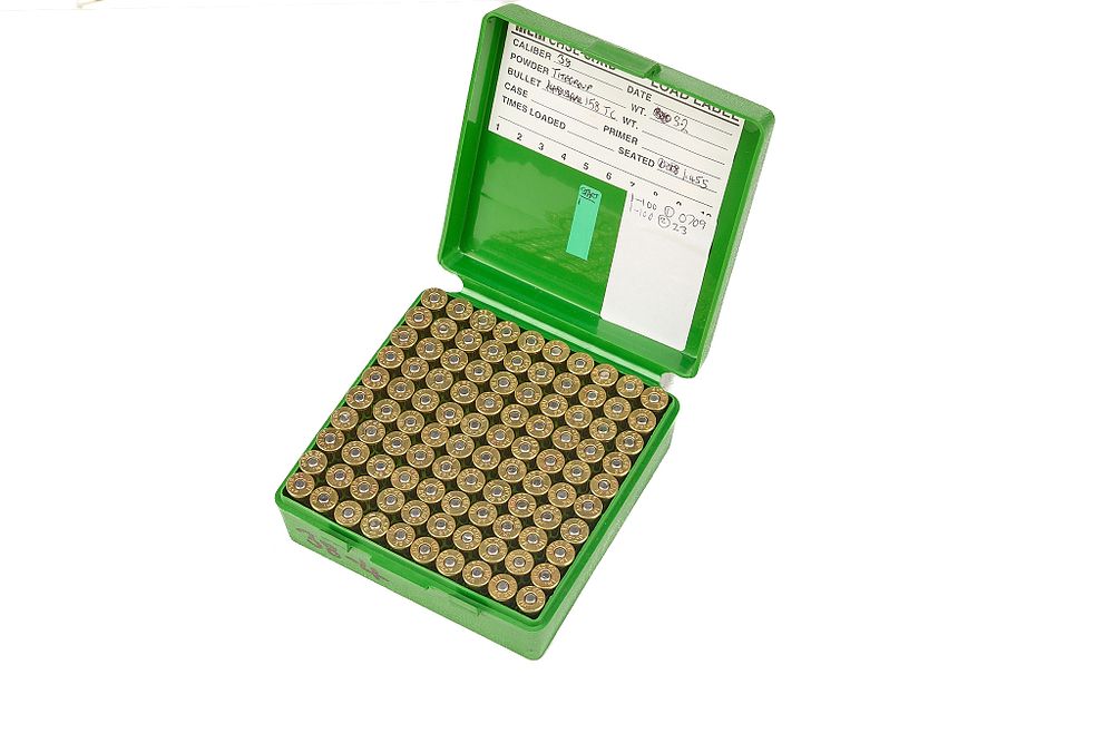 Lot 455: .38 SPECIAL HOME LOADS IMI BRASS, 100 OF;