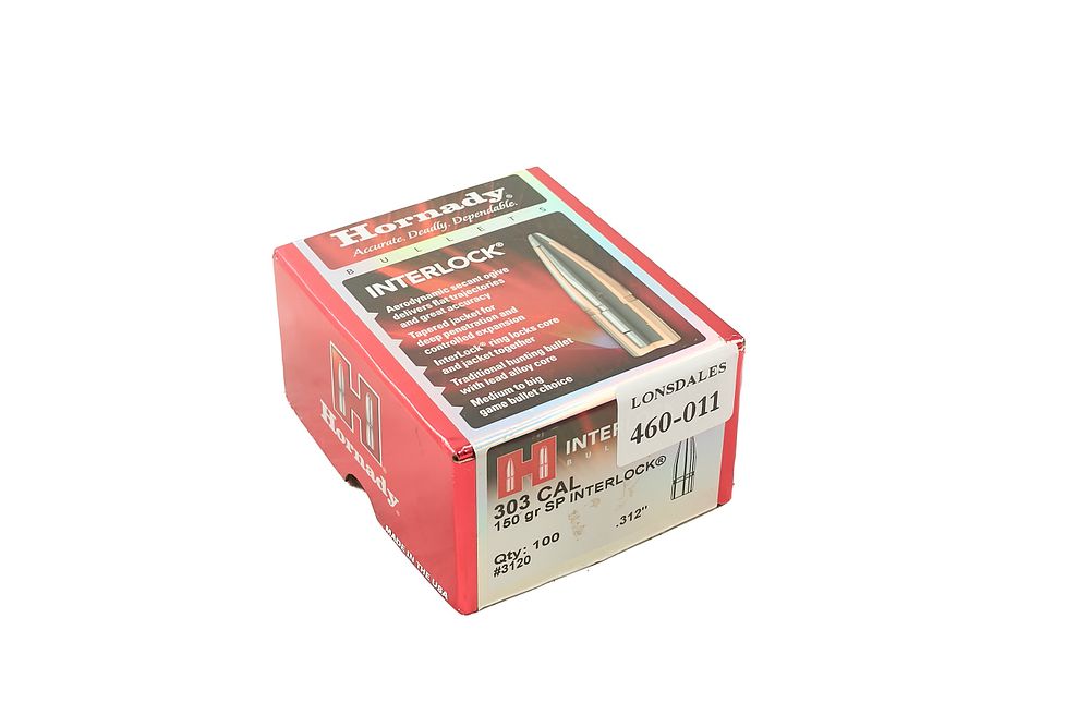 Lot 478: HORNADY 303 150gr SP INTERLOCK BULLETS APPROX 50 OF;