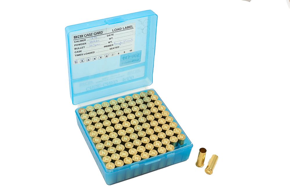 Lot 493: WINCHESTER STARLINE .44-40 PRIMED CASES, 100 OF;