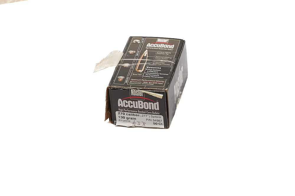 Lot 501: NOSLER ACCUBOND .270 130gr, 50 OF;