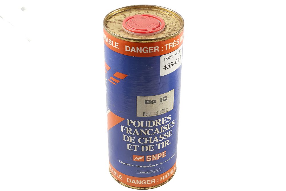 Lot 503: SNPE BA 10 FRENCH POWDER, UNOPENED;
