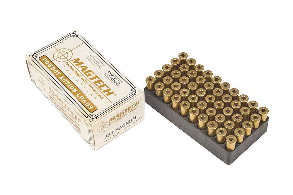 Lot 529: MAGTECH .357 MAGNUM UNPRIMED BRASS, ONCE FIRED, 100 OF;