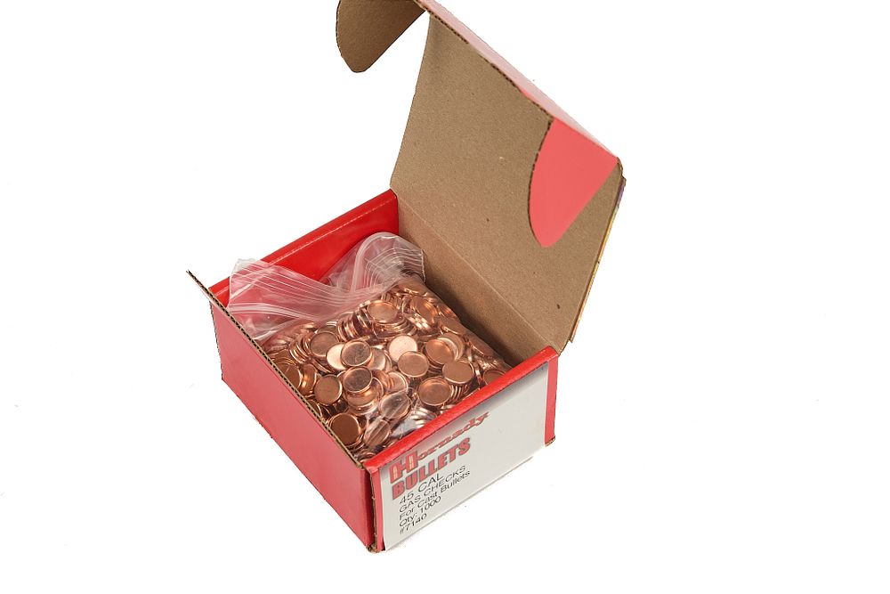 Lot 547: HORNADY .45 GAS CHECKS FOR CAST BULLETS, 1000 OF;