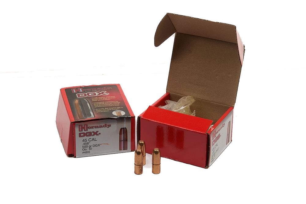 Lot 553: HORNADY DGS .458 500gr DGS, APPROX 50 OF;
