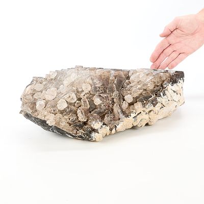 Large Smokey Quartz Specimen. Large specimen of smokey quartz. Lovely black to white color.