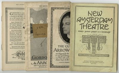 4 Vintage 1920s Ziegfeld Follies New Amsterdam Theatre Programs. This is a vintage lot of four