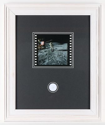 Apollo 16 Charlie Duke Lunar Surface Cloth Fragment. Lunar surface flown beta cloth fragment