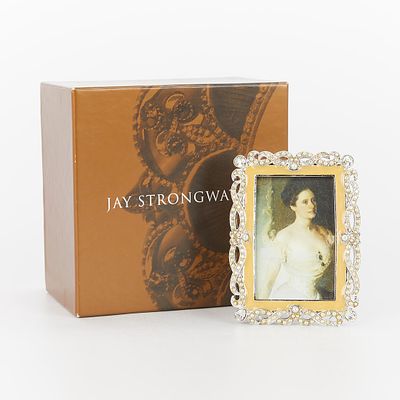 Jay Strongwater Swarovski Crystal & Pearl Frame. Jay Strongwater, United States. Swarovski 