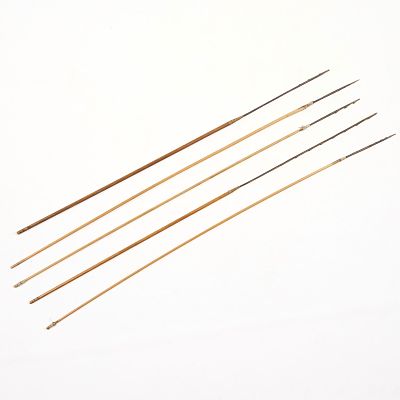 5 Carved Wood and Bamboo Fishing Spears. Group of five wood and bamboo fishing spears. Each 