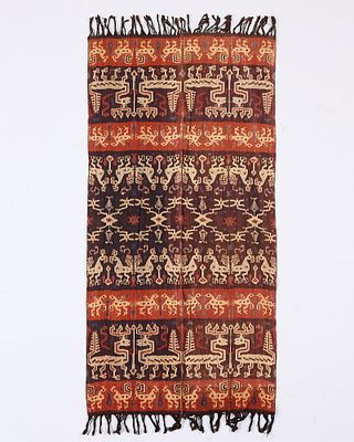 Indonesian Sumba Ikat Wall Hanging Textile. Indonesian Sumba Ikat wall hanging hingii textile. 