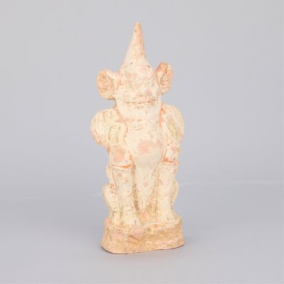 Chinese Pottery Spirit Tomb & Temple Guardian. Chinese earthenware pottery tomb or temple 