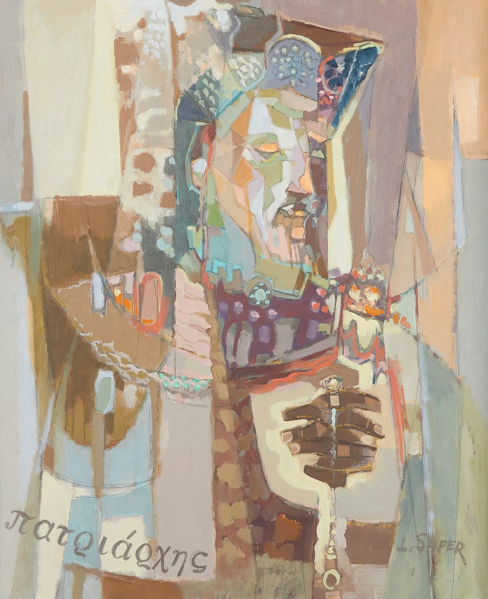 Lot 166: Louis Safer Greek Orthodox Archons Painting