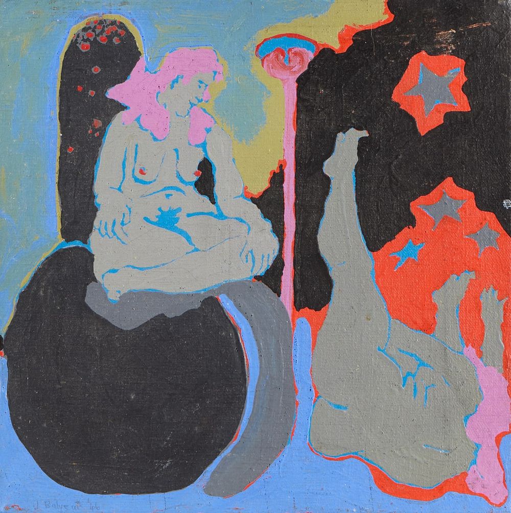 Lot 170: James Balyeat "Cheap Thrill" Acrylic Painting