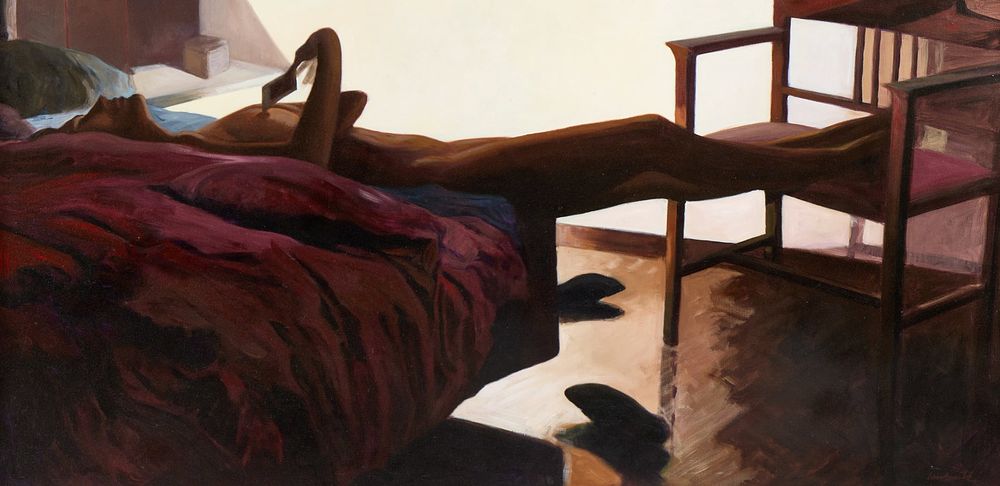 Lot 183: Ramon Lombarte Nude Interior Scene O/C Painting