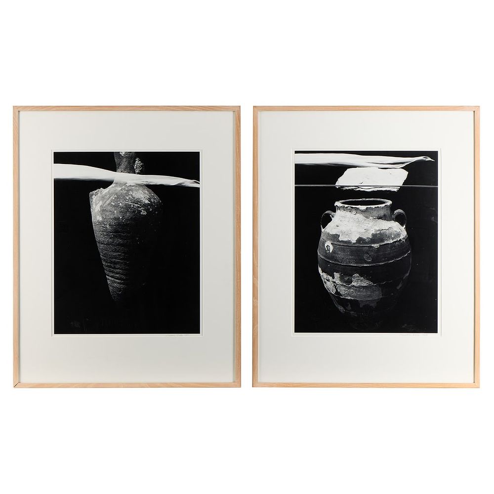 Lot 186: 2 Laurence Bach Clay Vessels B/W Photographs