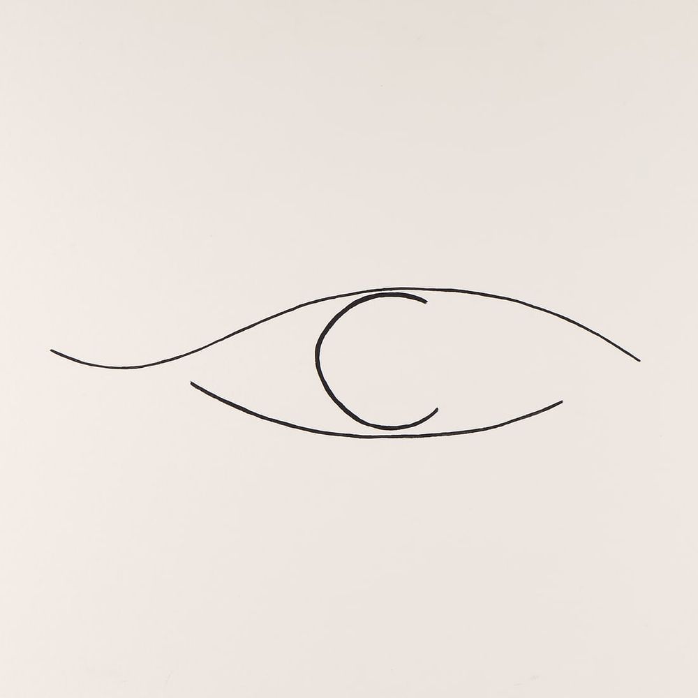 Lot 197: Robert Fisch Abstract B&W Gouache Painting