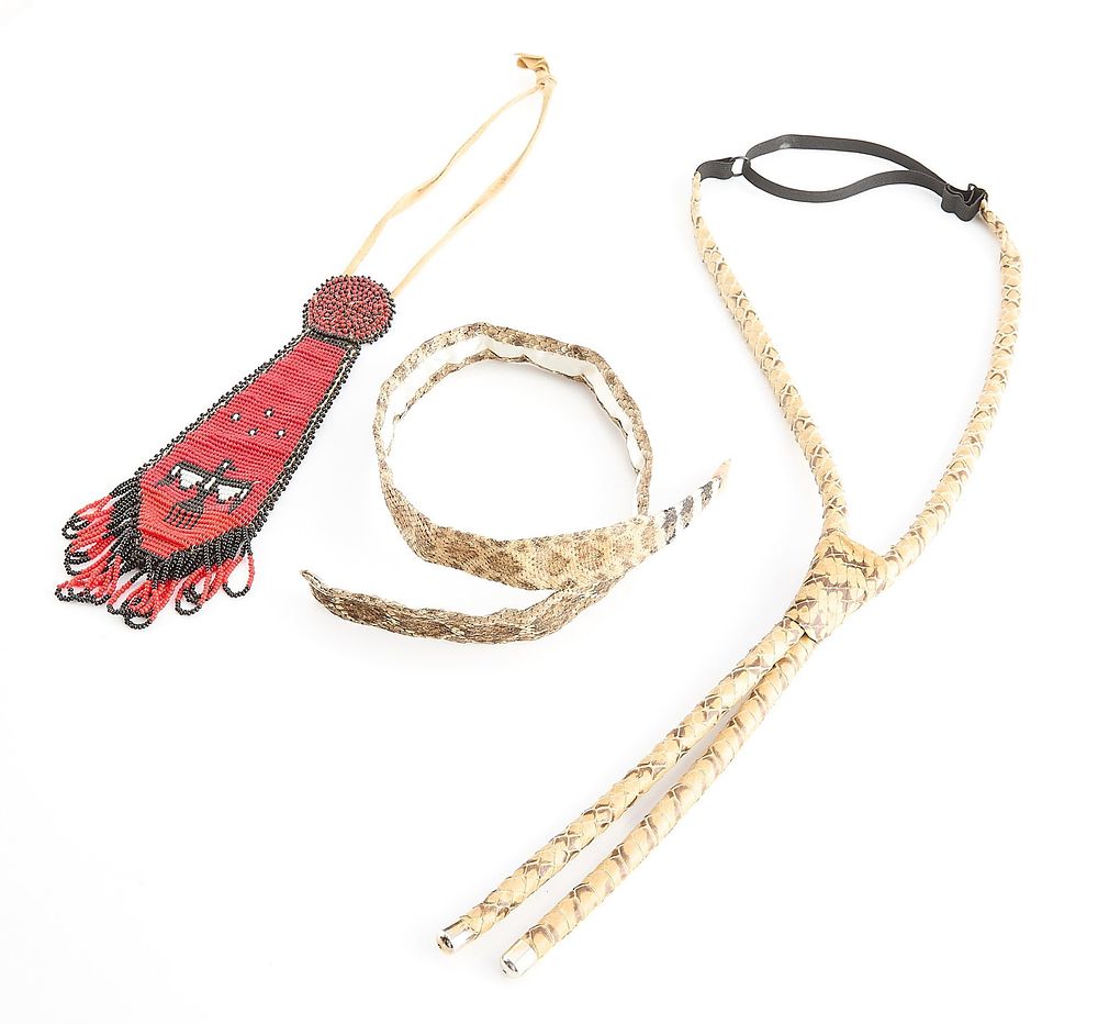 Lot 218: 3 Western & Native American Decorative Ties