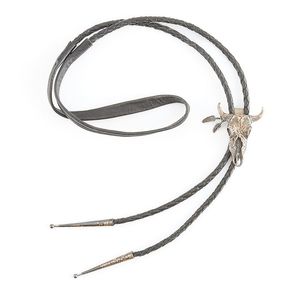 Lot 219: Masha Southwestern Sterling Silver Bolo Tie