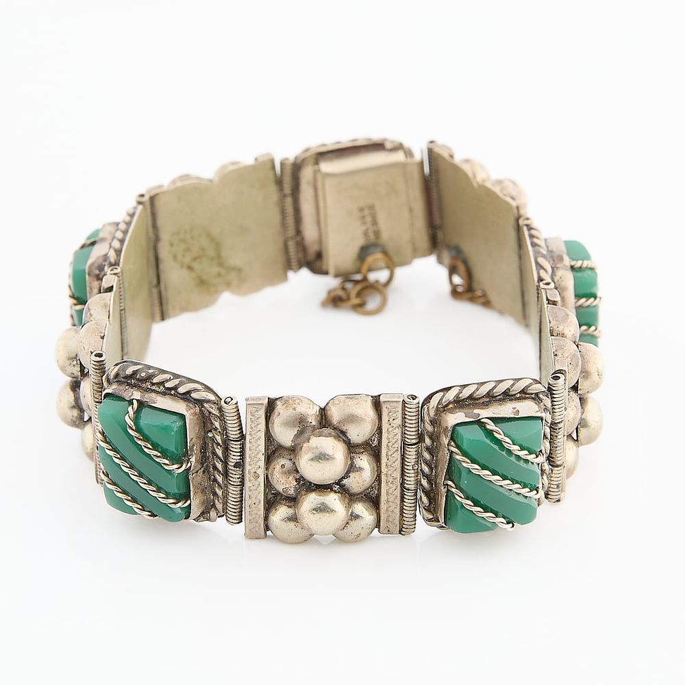 Lot 239: Mexican Silver Bracelet