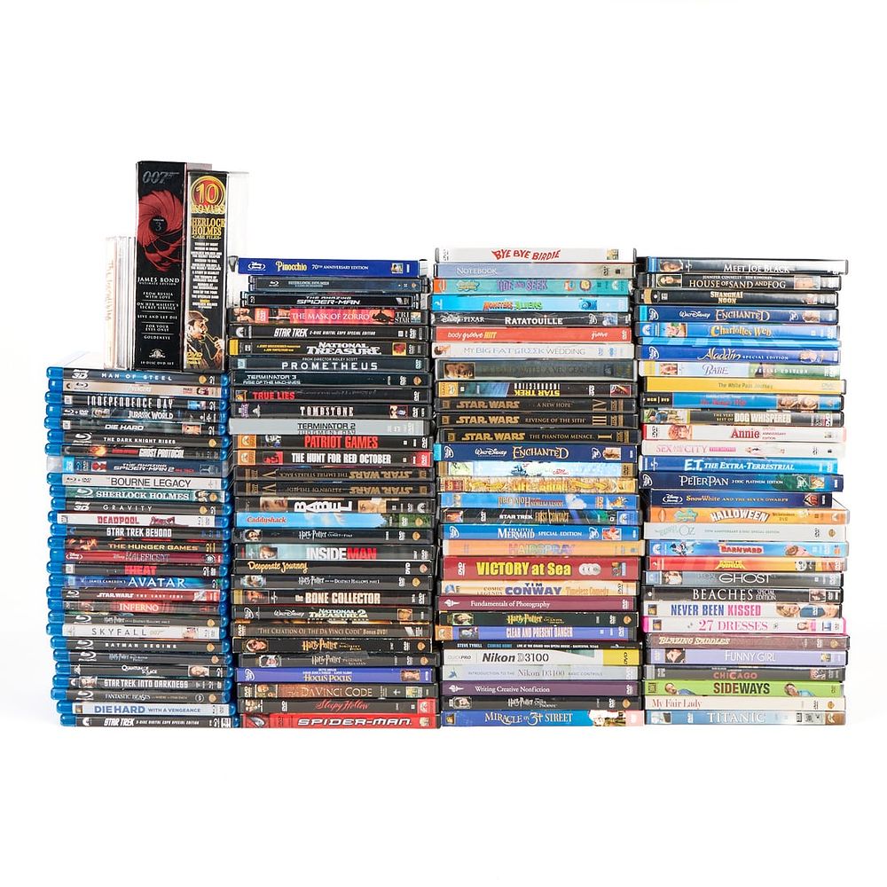 Lot 251: Large Group Approx. 120 DVDs Incl. Blu-Rays