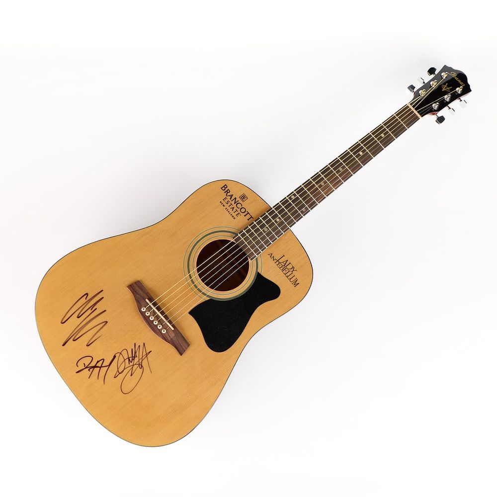 Lot 252: Autographed Lady A Acoustic Guitar