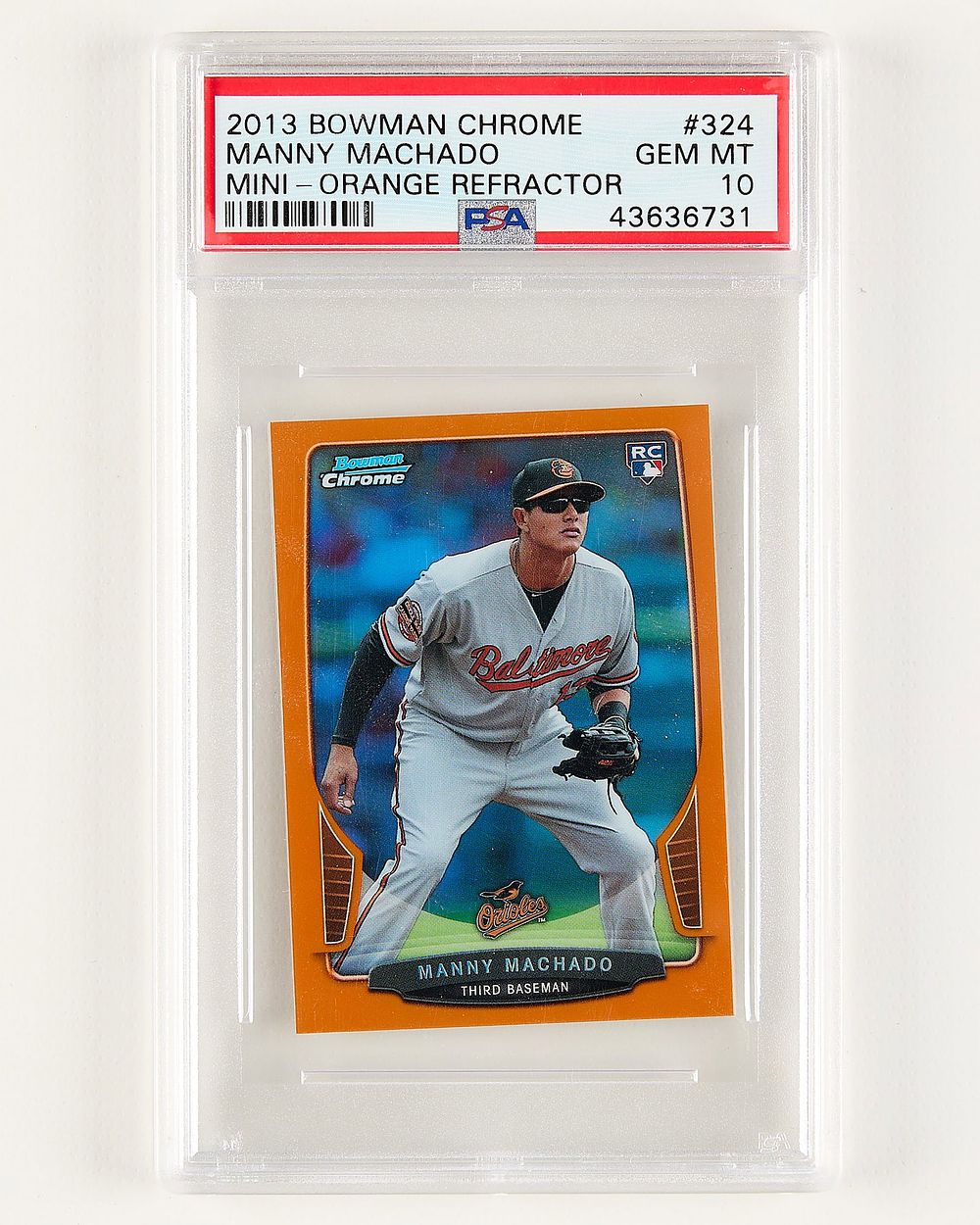 Lot 262: 2013 Bowman Chrome Machado #324 Mini PSA 10