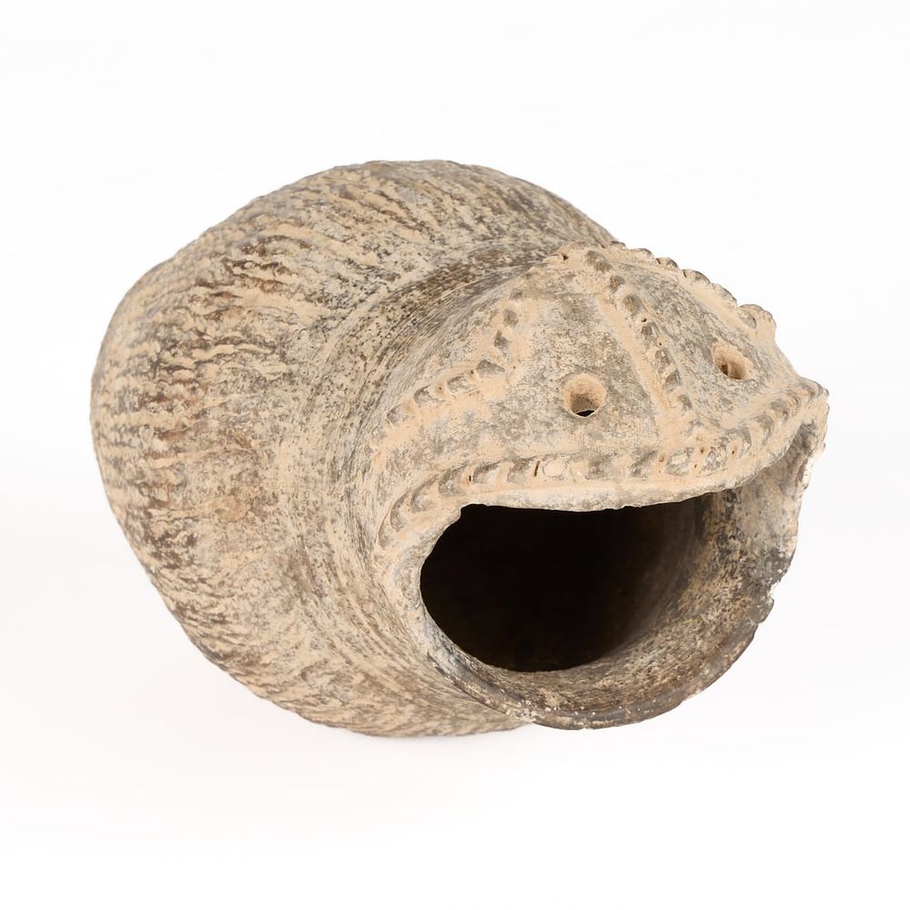 Lot 282: Chinese Neolithic Style Pottery Owl Jar