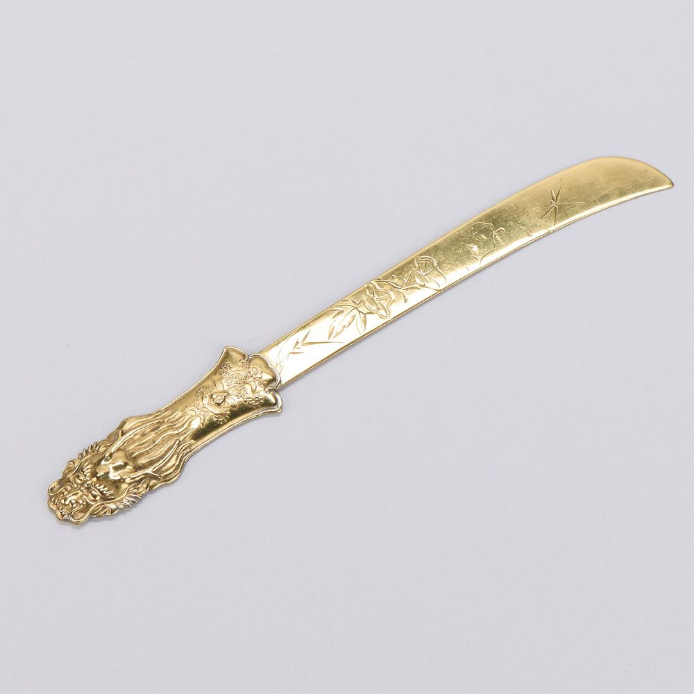 Lot 324: Asian Brass Dragon Letter Opener