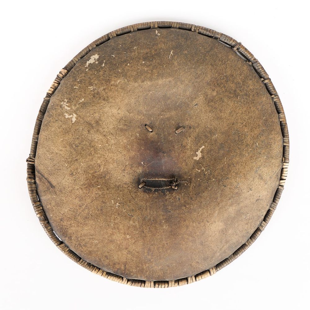 Lot 325: Indonesian Nias Hide & Rattan Shield