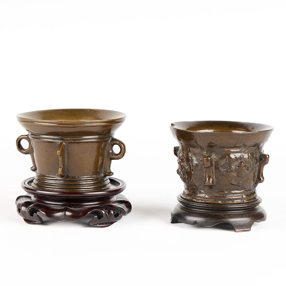 Lot 351: 2 Asian Style Bronze Vessels - Heavy