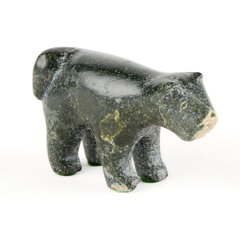 Lot 360: Inuit Carved Stone Walking Bear