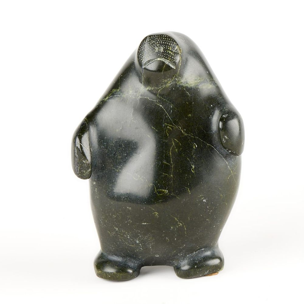Lot 364: E. Konwniak Carved Serpentine Stone Walrus