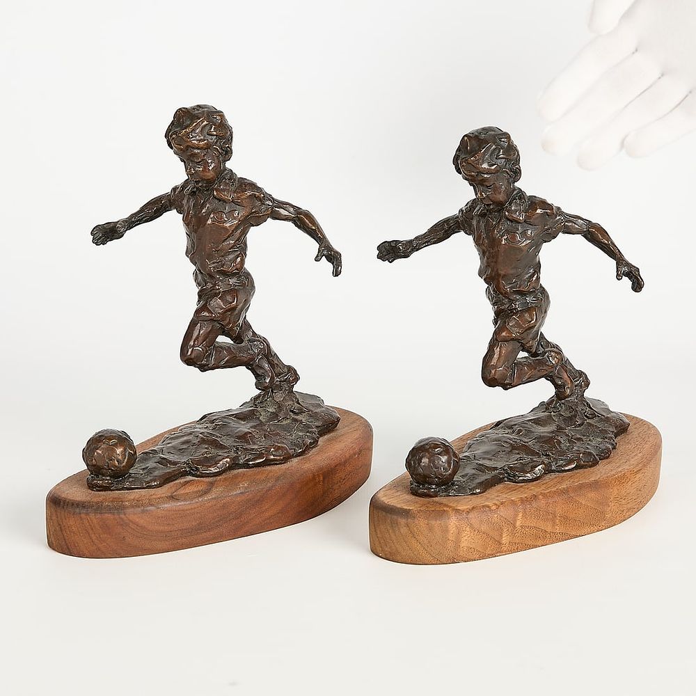 Lot 380: 2 Terry Mimnaugh “Recreation & Labor?? Bronzes
