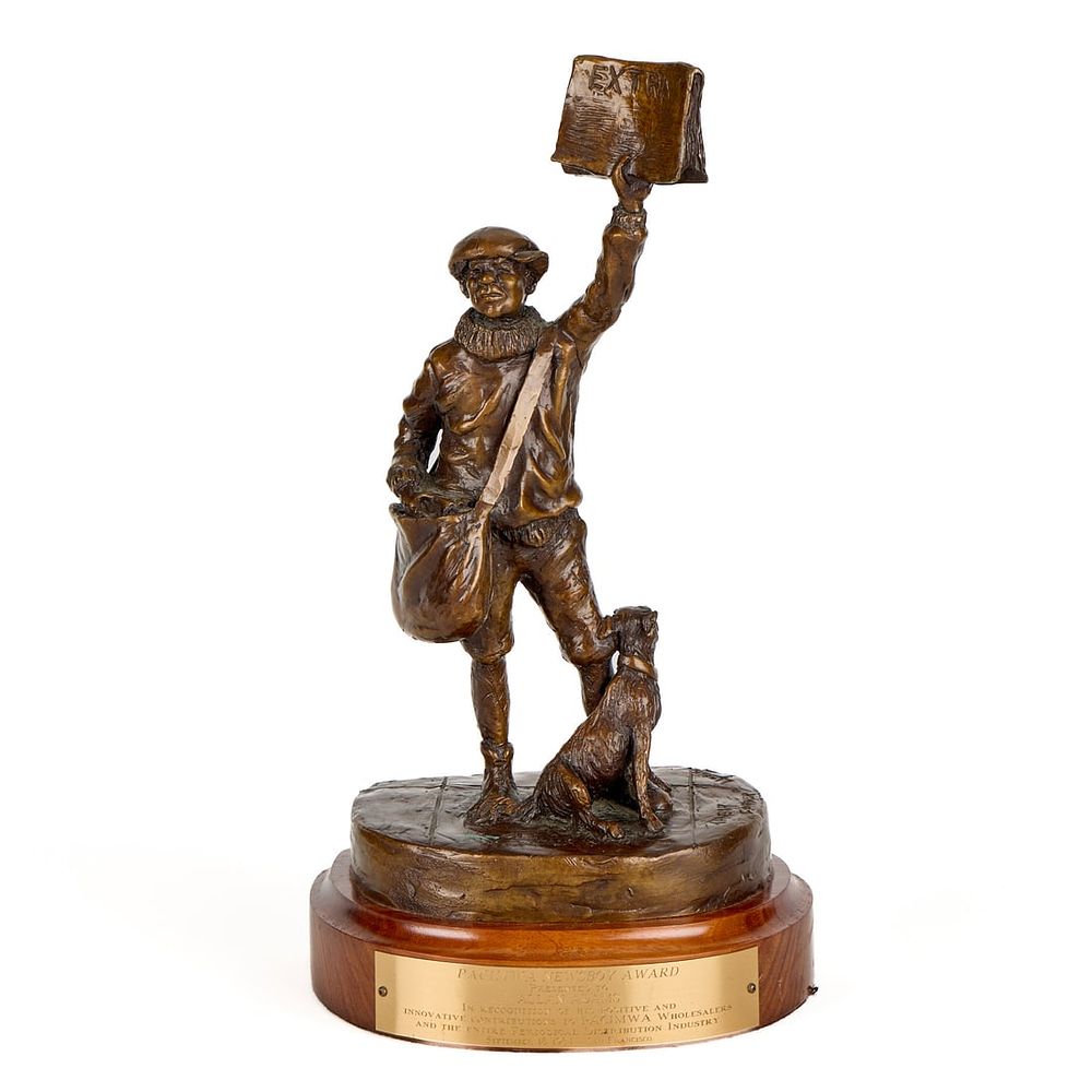 Lot 382: Dan Huber "Their Corner" Bronze Sculpture