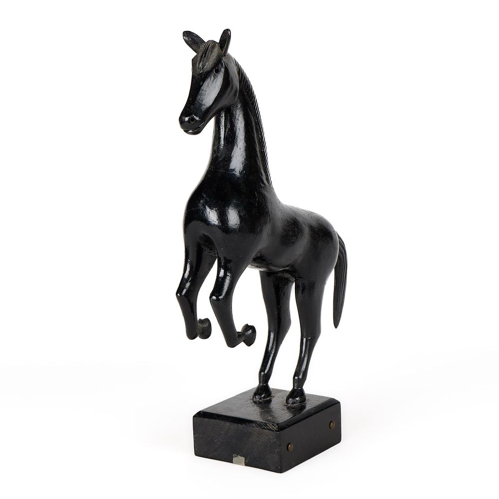 Lot 391: Paul Schmidtke Folk Art Carved Poplar Pine Horse