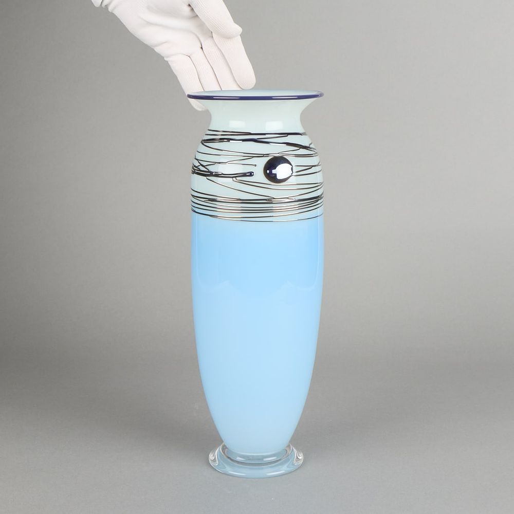 Lot 432: Thomas Maras Art Glass Vase 2004