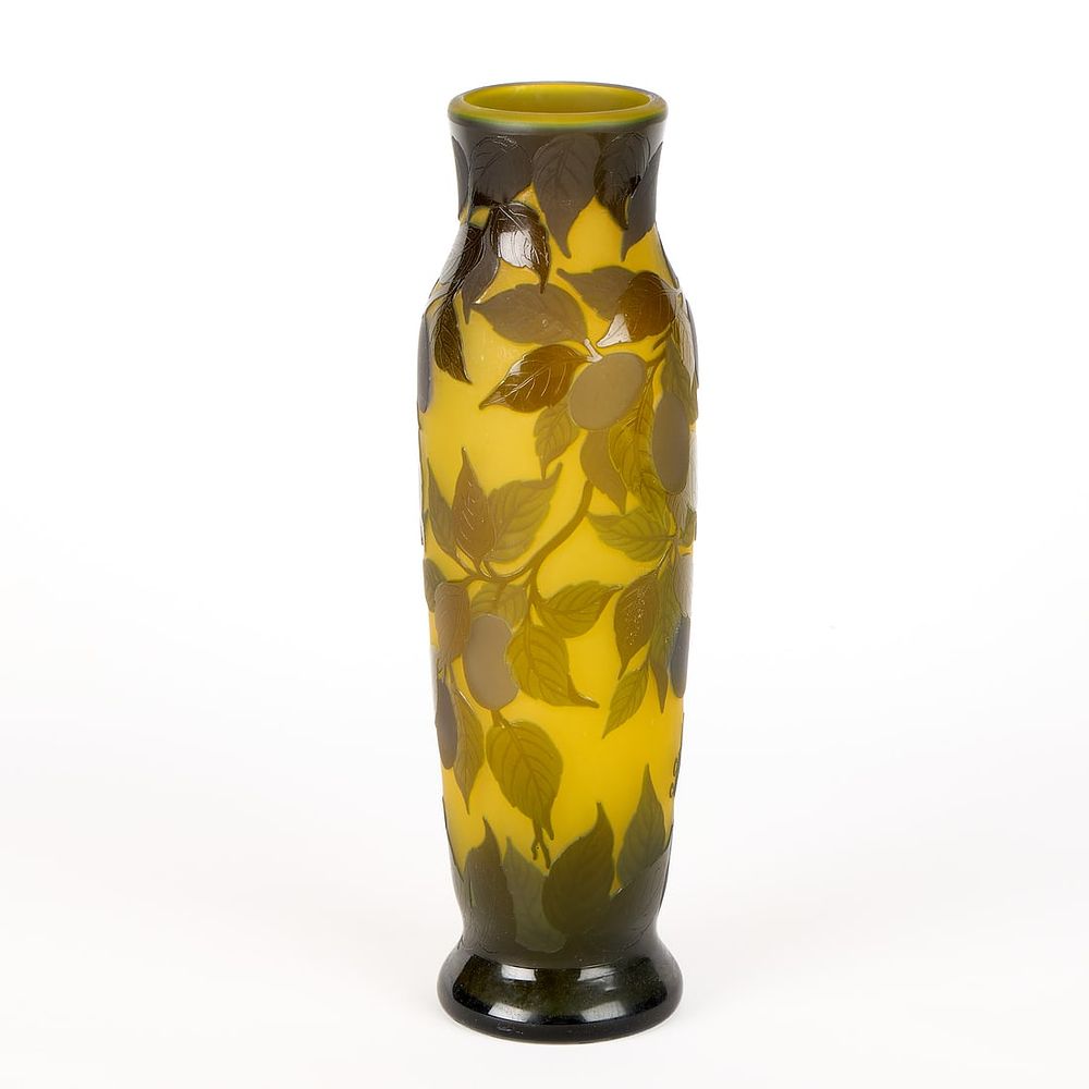 Lot 439: Emile Galle Cameo Art Glass Vase
