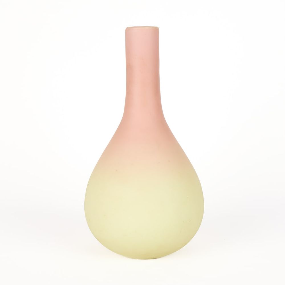 Lot 444: Mt. Washington Burmese Glass Vase