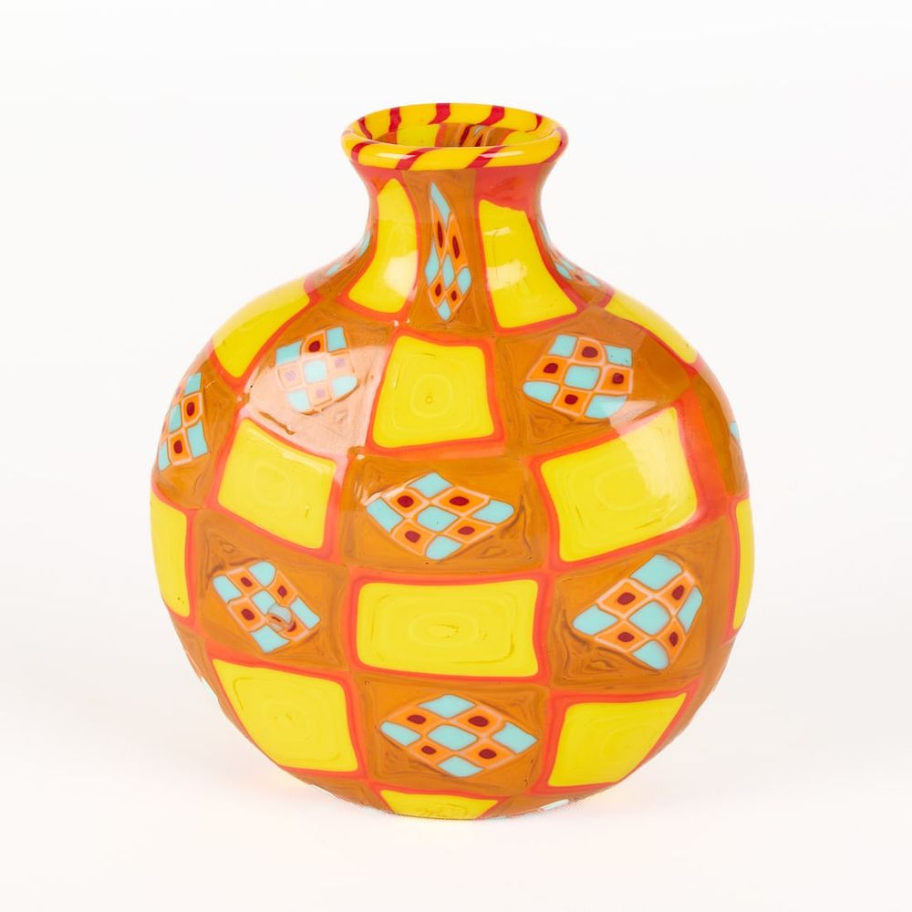 Lot 457: Likely Murano Glass Round Vase