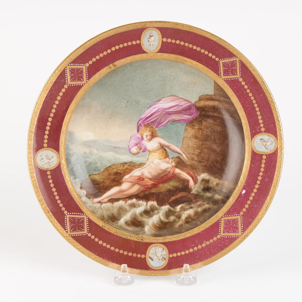 Lot 499: Meissen Porcelain Mythological Cabinet Plate