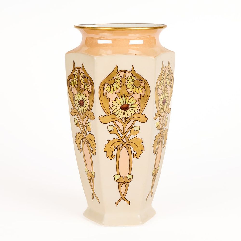 Lot 506: Bernardaud & Co. Art Nouveau Porcelain Vase