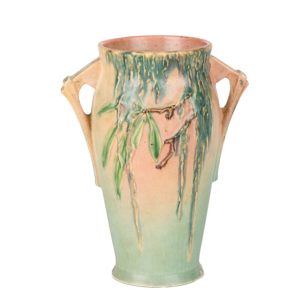 Lot 518: Roseville Art Pottery "Moss" 780-8 Vase