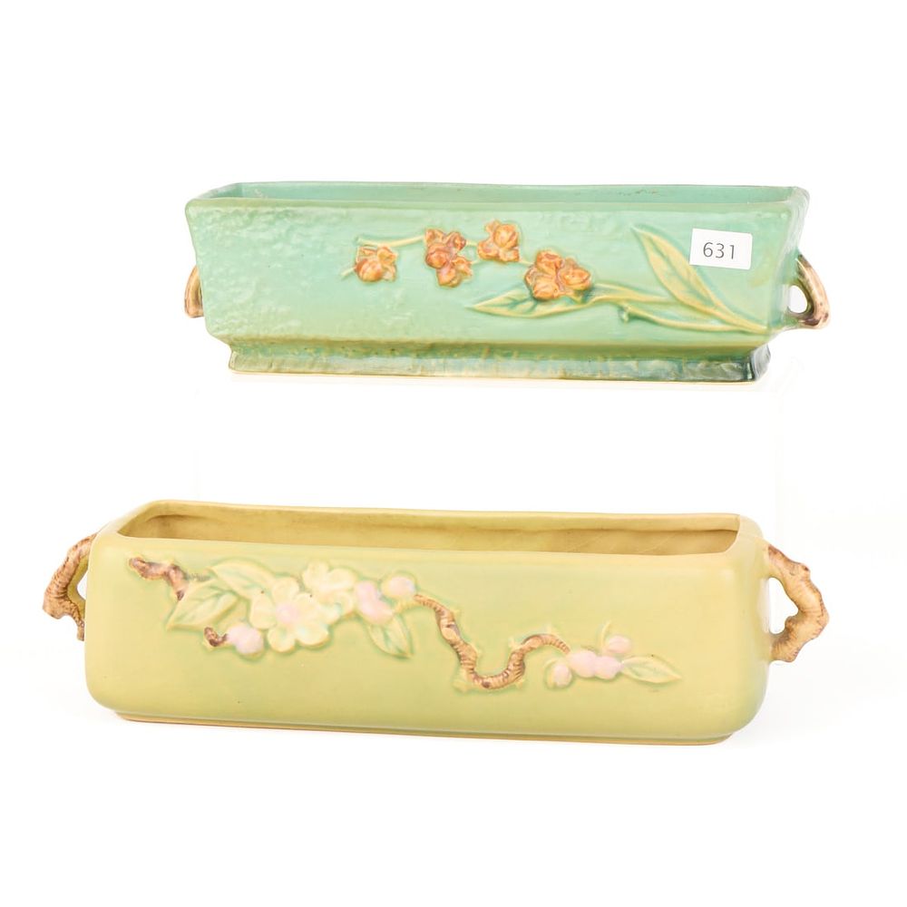 Lot 542: 2 Roseville Green Window Boxes
