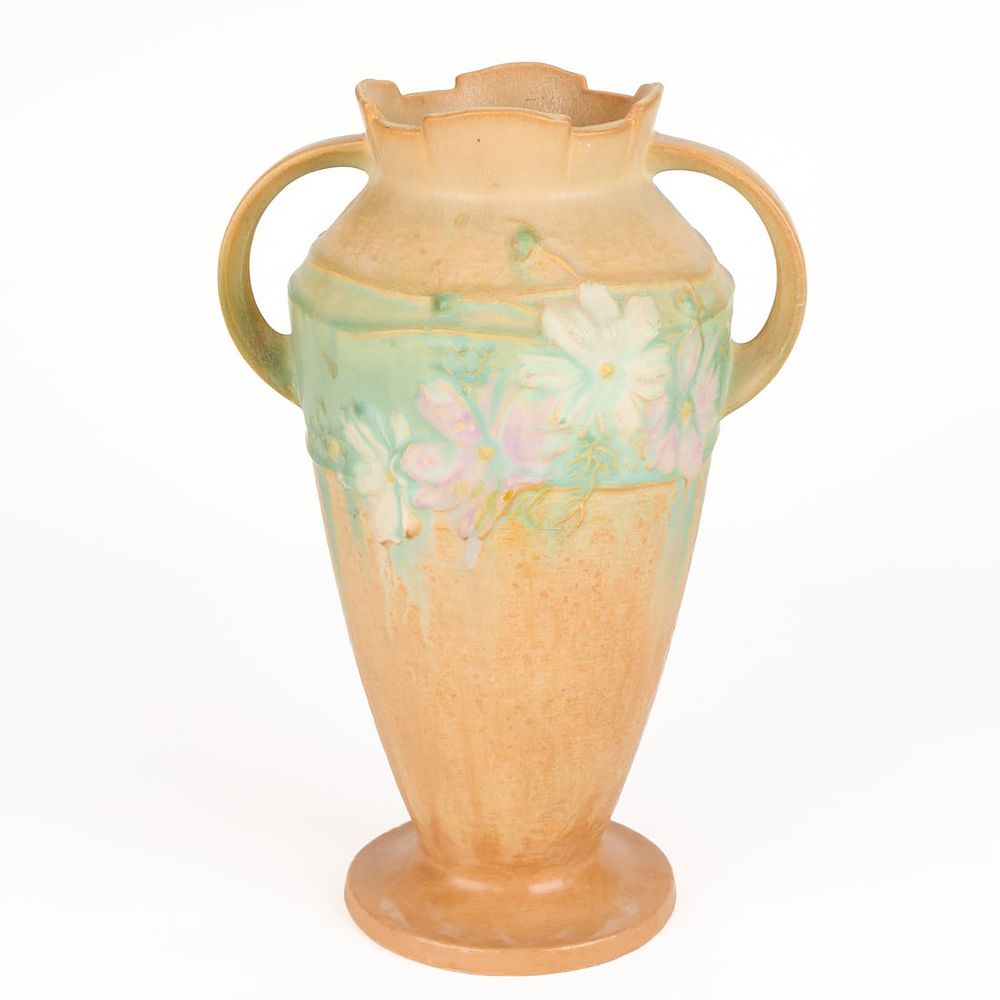 Lot 547: Roseville Art Pottery "Cosmos" Vase