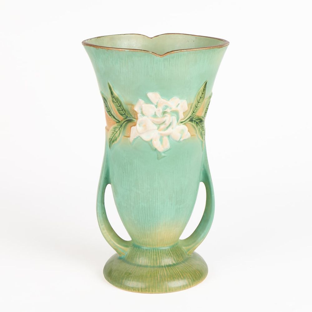 Lot 549: Roseville Art Pottery "Gardenia" No. 687-12 Vase
