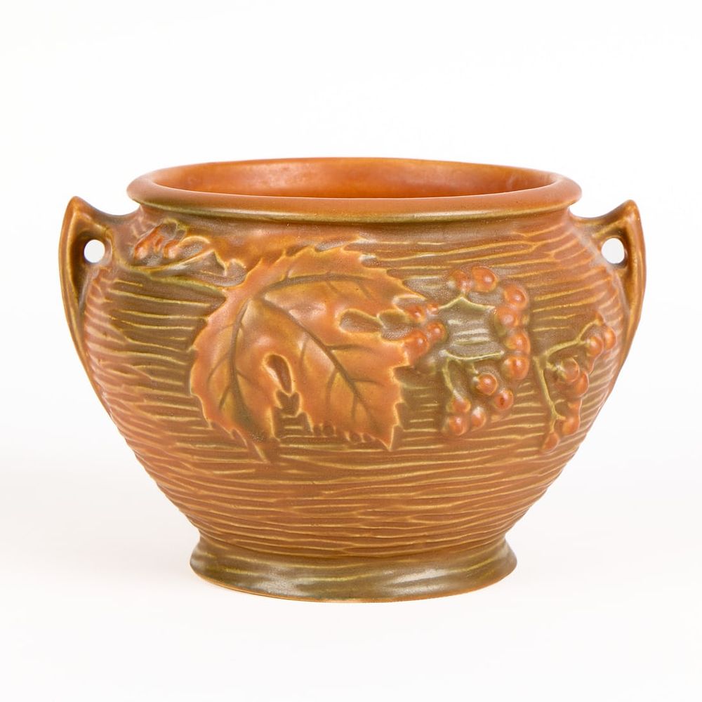 Lot 566: Roseville Art Pottery "Bush Berry" 657-4 Pot