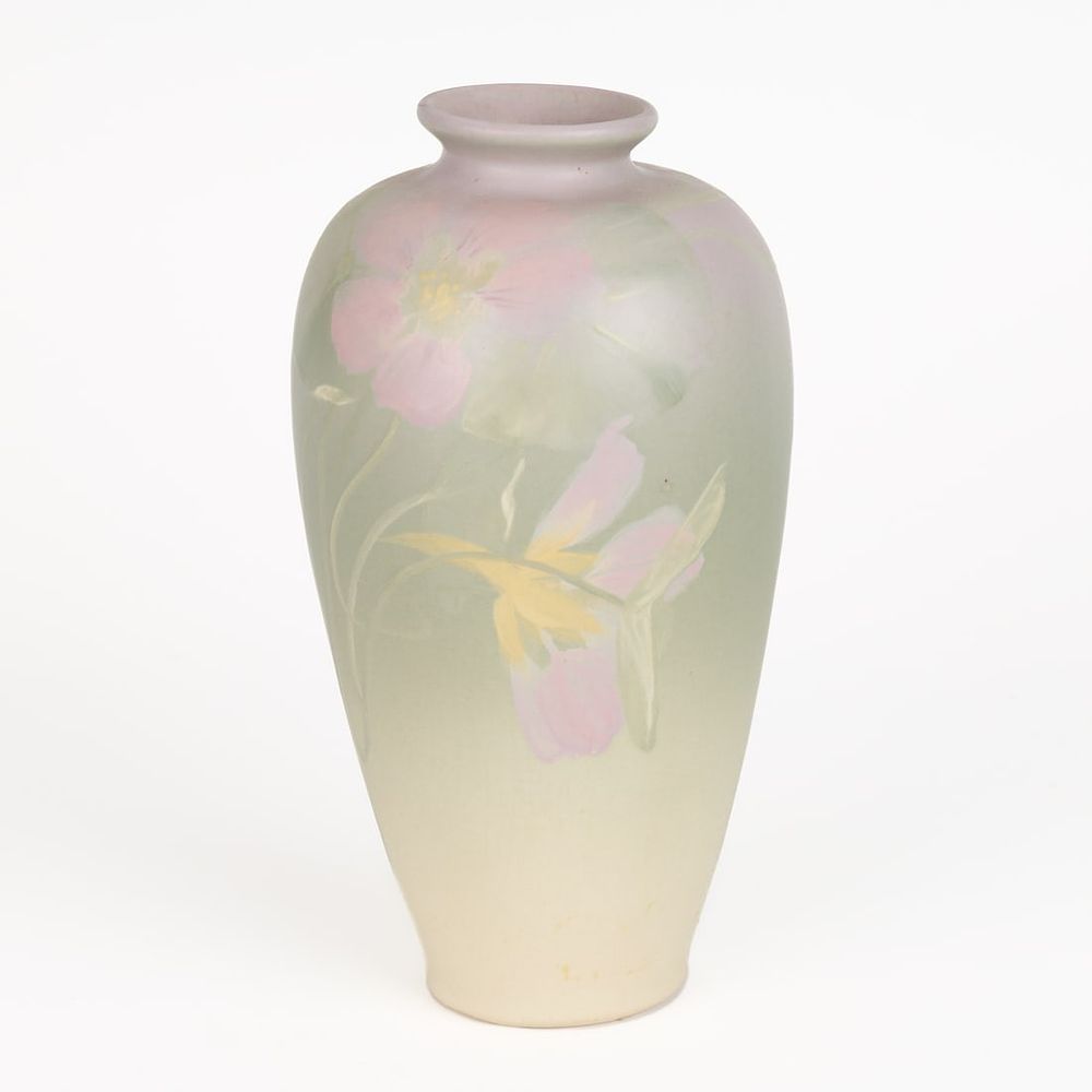 Lot 592: Weller Art Pottery "Hudson" Violet Vase