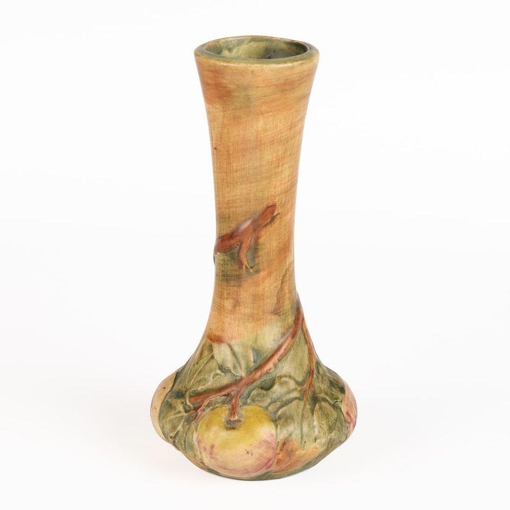 Lot 599: Weller Art Pottery "Baldin" Apple Vase